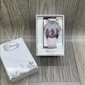 New Disney Silver and Pink Princess Watch